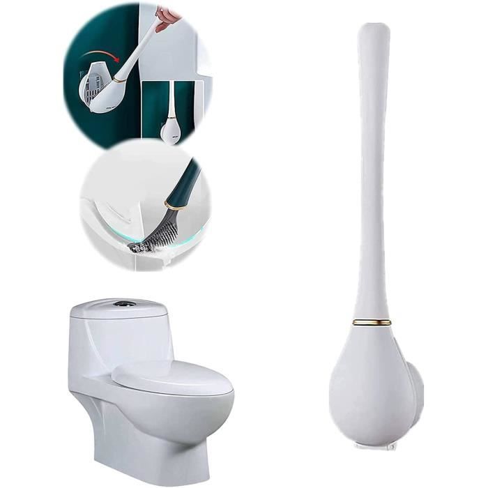 Silicone Water Drop Toilet Brush And Holder Set, Creative Wall
