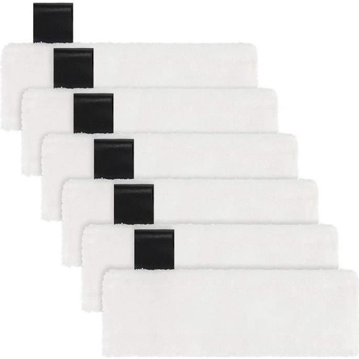 Kit De 6 Lingettes Microfibre Pour Nettoyeur Vapeur Kärcher EasyFix – Lavables, Réutilisables, Parfait Pour Sols Durs !