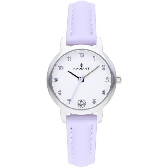 Montre RADIANT DALIA RA498601 Mixte Quartz Analogique Argenté Cuir