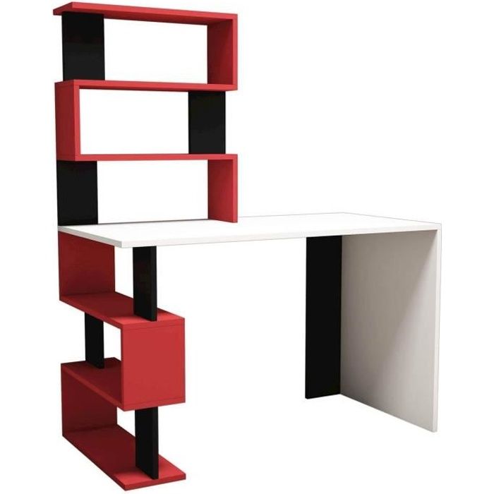 Homemania Bureau D Ordinateur Snap 1x60x148 2cm Blanc Noir Et Rouge Cdiscount Maison Homemania Bureau D Ordinateur Snap 1x60x148 2cm Blanc Noir Et Rouge Cdiscount Maison