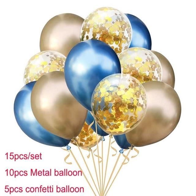 Ballon Joyeux Anniversaire Glossy Ø 30cm 6 Pièces - Articles festifs 