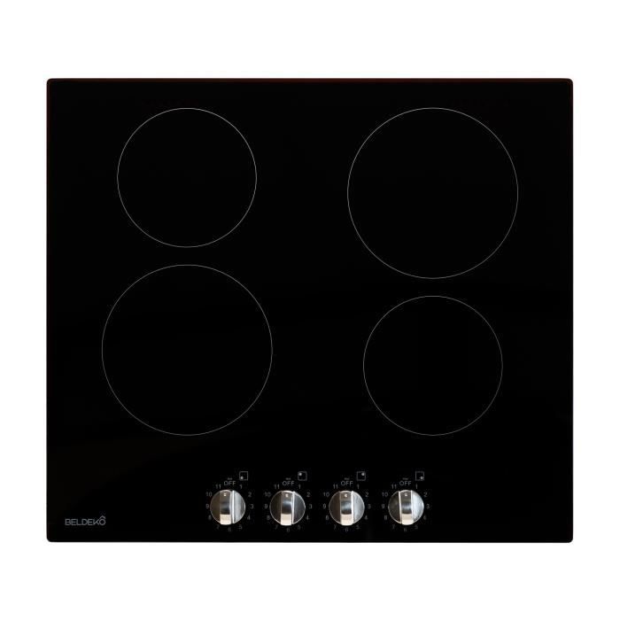 Plaque gaz 4 feux encastrable - Klarstein - 60 cm - tables de cuisson  vitrocéramique - noir - Cdiscount Electroménager