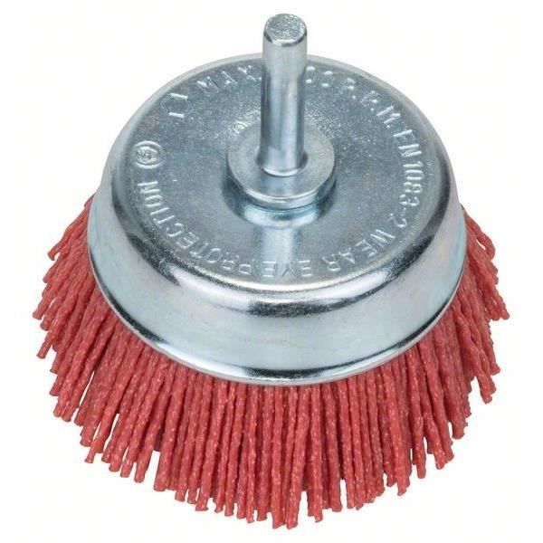 Bosch Brosse boisseau - 75 mm - Fils nylon - Abrasif corindon G80 - Ponçage