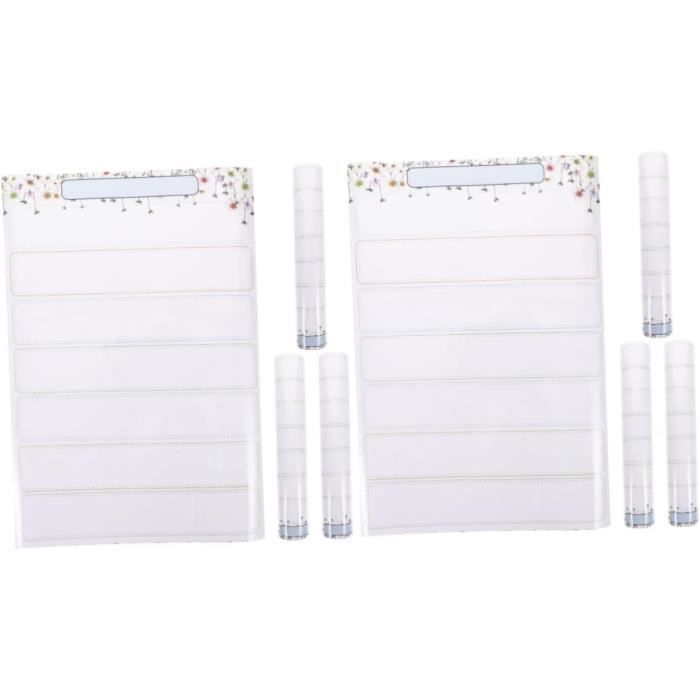 Operitacx Lot De 10 Mini Tableaux Blancs Effaçables à Sec – 15x25 Cm Avec Poignée, Idéal Pour Jeux, École, Votes & Messages