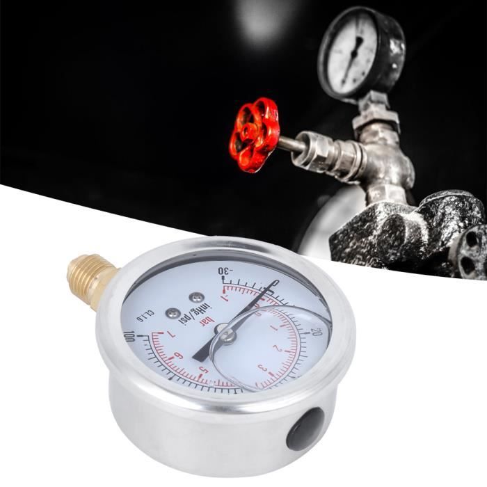 Fydun Manometer Y60 – -1-10 Bar, Radial, ölgefü Produktbild-Vorschau 4