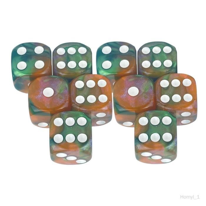 Lot De 6 Dés Rares En Os De Chameau - D6 Carrés 16mm - Boîtier Inclus - Objet De Collection