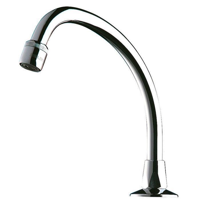 Robinet bec col de cygne mobile pour lavabo L150 avec brise jet - DELABIE - 967152