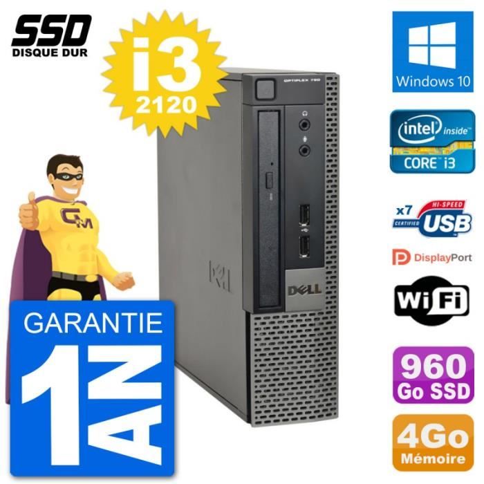 Ultra Mini PC Dell Optiplex 790 USFF i3-2120 RAM