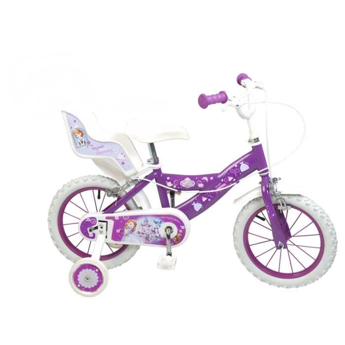 Velo Enfant Fille Disney Princesse Sofia 14 Pouces Prix Pas Cher Cdiscount