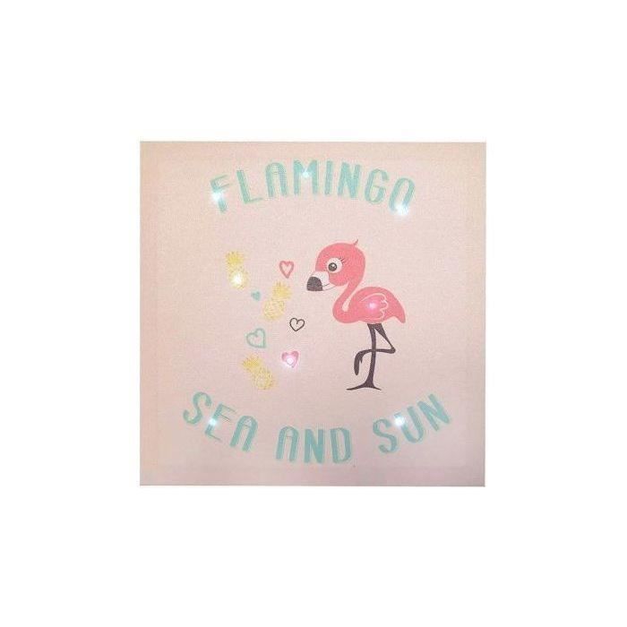 Domiva Toile Lumineuse Scintillante 30x30cm Flamingo Cdiscount Puericulture Eveil Bebe
