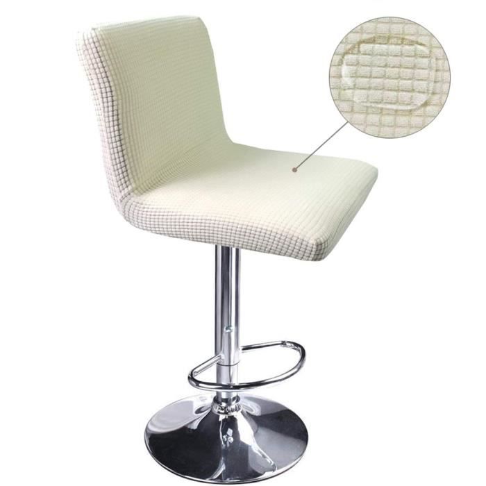 Leomix Housses De Tabouret De Bar Extensibles Sans Dossier Lot De 2/4/6, Housses De Chaise De Tabouret De Bar Jacquard, Avec Bande élastique Pour Salle à Manger, Salon,B,6pack