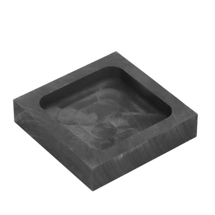 Moule à Lingot En Graphite 3D Forme Crâne - Pour Fonte Or, Argent, Métaux - Haute Température 2000°C - 8