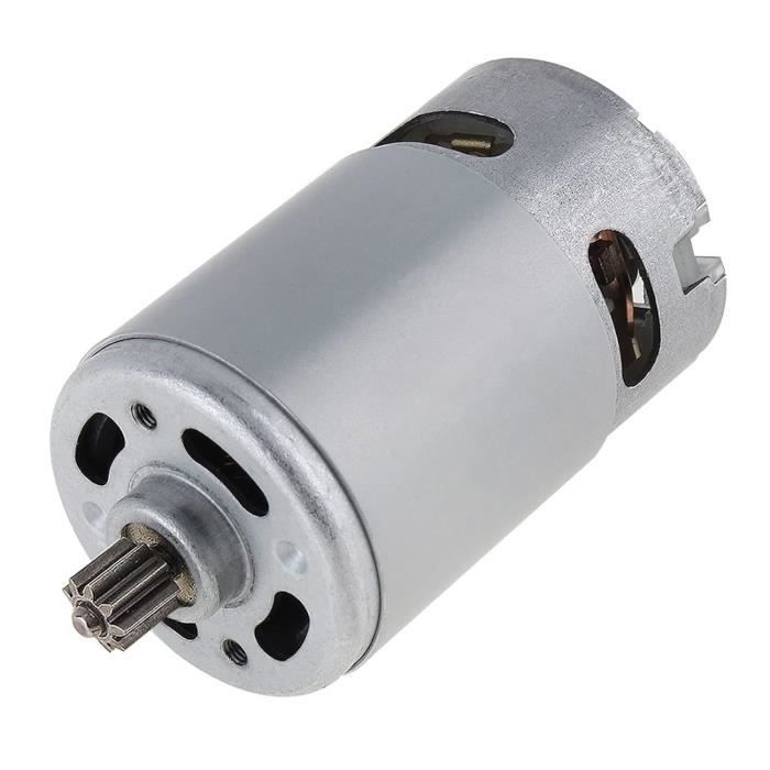 Moteur RS550 11 Dents à Courant Continu | 7.2V à 25V, Pour Perceuse, Tournevis, Scie à Chaîne, Jouets