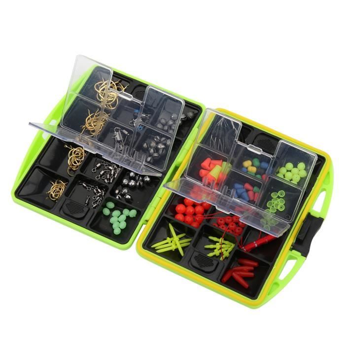 Acheter Boîte de matériel de pêche multi-grille, magasin d'appâts, séparateurs amovibles, accessoires pratiques, crochet, équipement d'outils de rangement