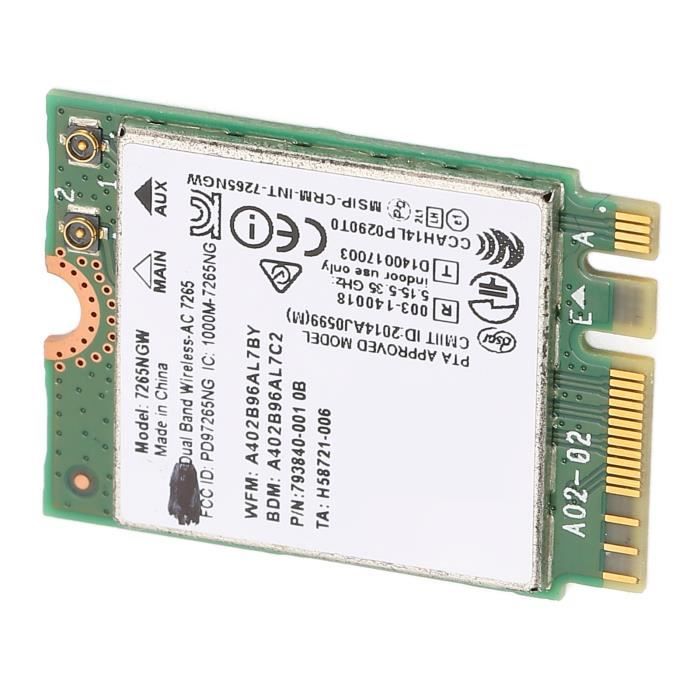 Carte WiFi Mini PCIE, Carte Sans Fil Double Bande 9260HMW 2033Mbps, Carte Réseau Pour Ordinateur