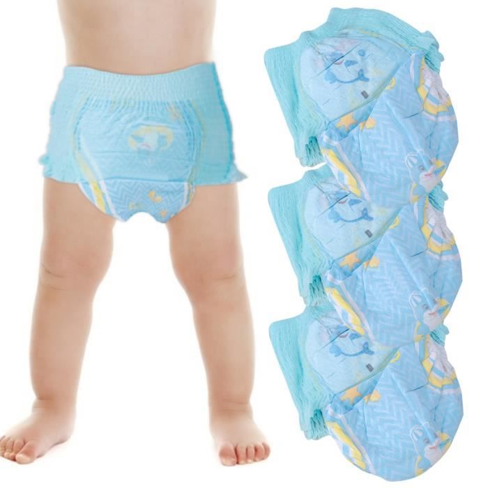 Alomejor 3 Couches De Bain Bébé Réutilisables Imperméables XXL +15kg - Couches Natation