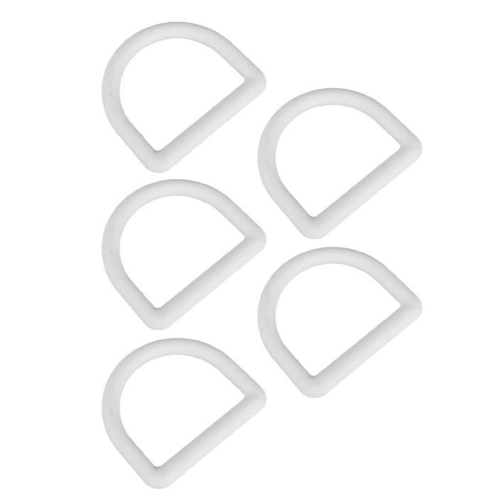 Tnfeeon 4 Pièces Anneaux En D Avec Patch PVC – Pour Bateaux Gonflables, Paddle, Surf – Fixation Colle, Inox 316