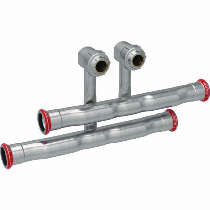 Kit de 2 Té raccord Mapress acier carb. aller-retour GEBERIT vert RU ...