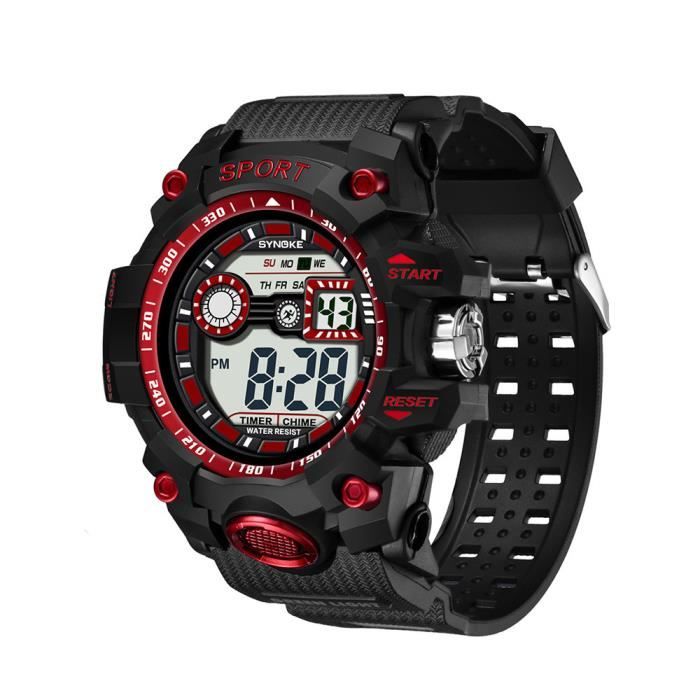 SYNOKE Multi Function 30M Montre tanche LED Num rique Double