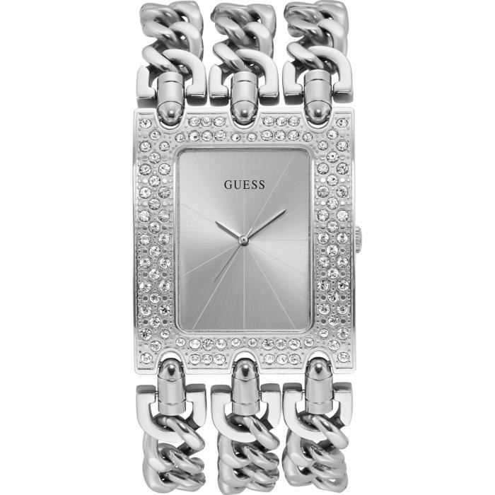 Guess-Montre Analogique pour Femme à movement Quartz en Acier inoxydable W1275L1