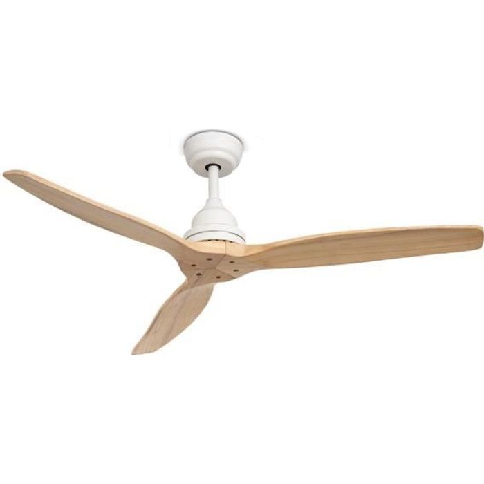 Ventilateur de plafond - CREATE - WIND WOOD - 75W - Ø132 cm - Silencieux - Télécommande - Create