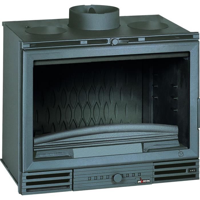 INVICTA Insert a bois en fonte 700 grand vision turbo Anthracite