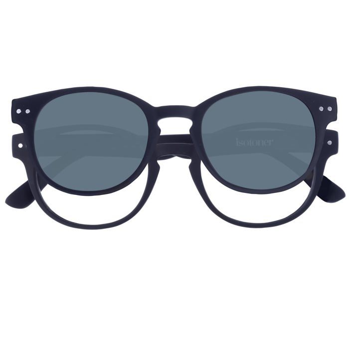 Isotoner Loupes de lecture avec clip solaire aimanté bleunuit +2.00