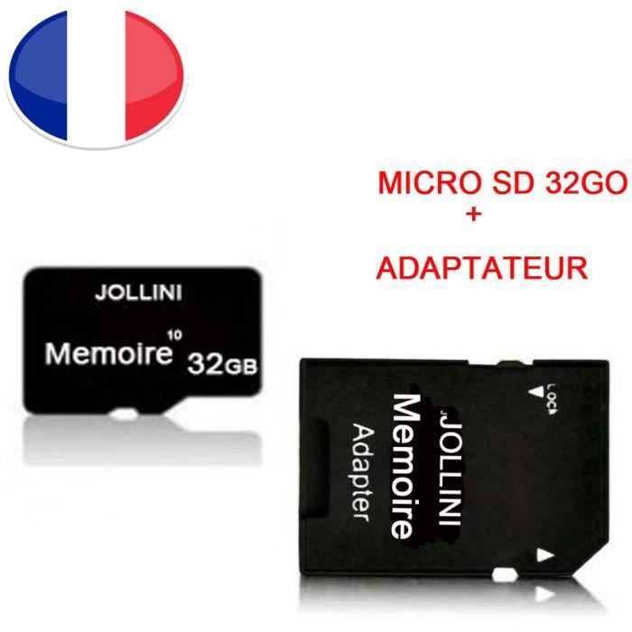 Pour Samsung Galaxy A50 6 4 Carte memoire Micro SD 32 Go classe 10 adaptateur SD Jollini Cdiscount Appareil Photo