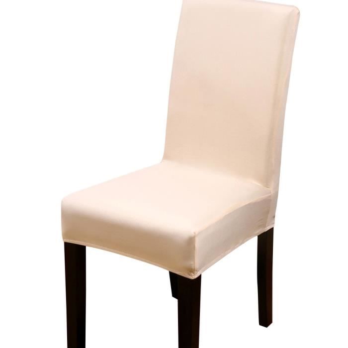 6 Pièces Housses de Chaises Extensibles Protection Revêtement pour