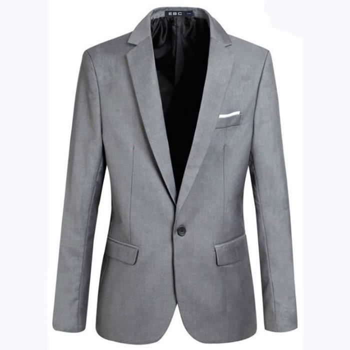 Veston clearance homme gris