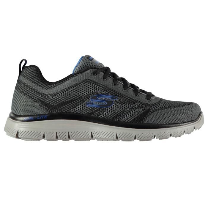skechers running homme gris