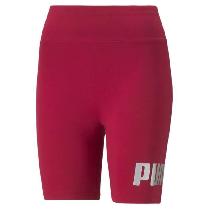 Short Cycliste Rouge Femme Puma Essential