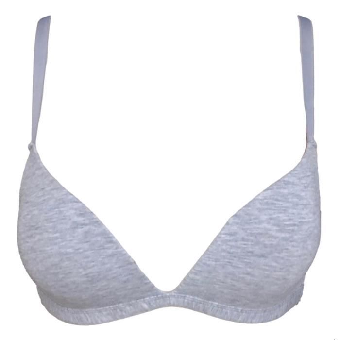 Soutien-gorge 85B Sans Armature En Coton Rose Chiné - Neuf Avec étiquettes