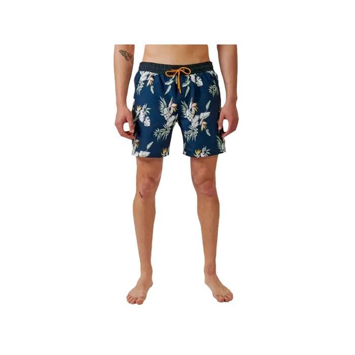 Short De Bain Homme Surf - Polyester Séchage Rapide - Avec Poches - Taille Réglable - Bleu
