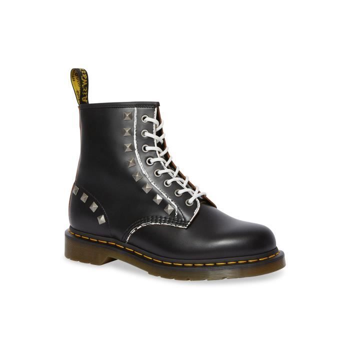 dr martens 1460 black noir smooth