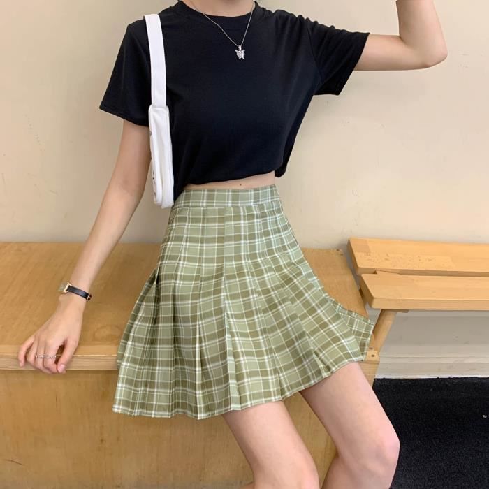 Jupe Plissée Tartan Pendleton - Tartan Vert Argyle - 100% Laine - Taille 6P (US) - Occasion Très Bon état