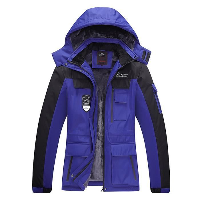 Veste Coupe-vent Imperméable Femme Avec Doublure Amovible - Capuche, Légère, Pour Randonnée Et Extérieur