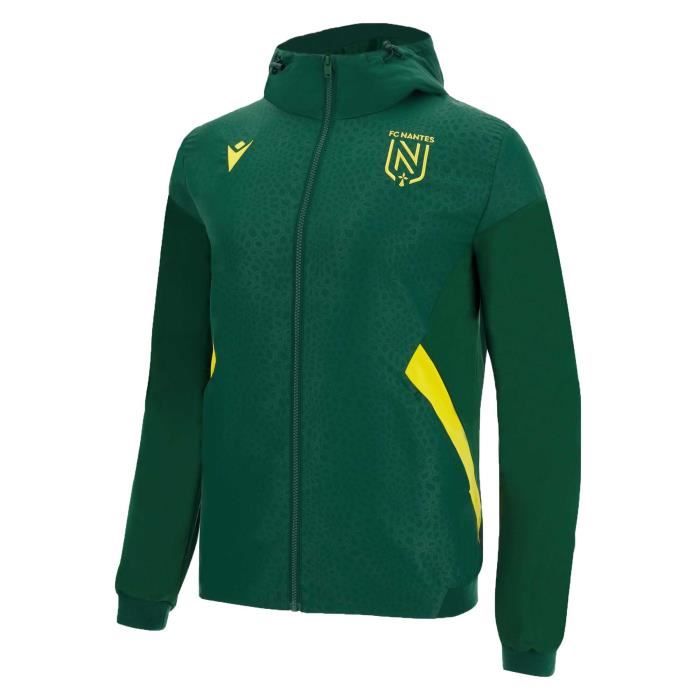 Sweatshirt Supporter FC Nantes - Idée Cadeau Pour Amateur De Foot Nantais - Coupe Classique, Col Tissé, 241 G