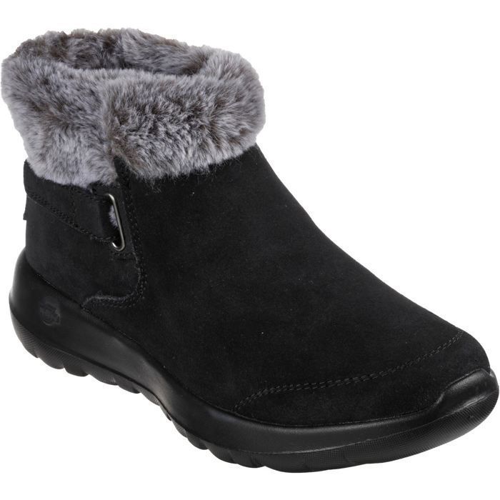 Skechers Botines Skechers 144041-BKGY Femme Noir - Lacets - Plat - Synthétique