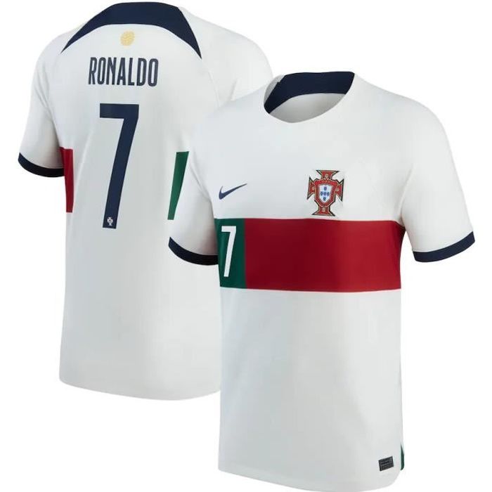 Maillot Authentique Portugal Exterieur Coupe du Monde 7 Ronaldo 2022 2023 Nouveau Maillot de Foot Pas Cher Homme Cdiscount Sport