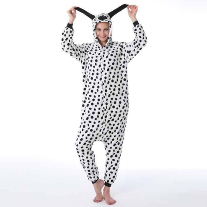Femmes adulte dalmatien Kigurumis Cosplay pyjama Anime dessin