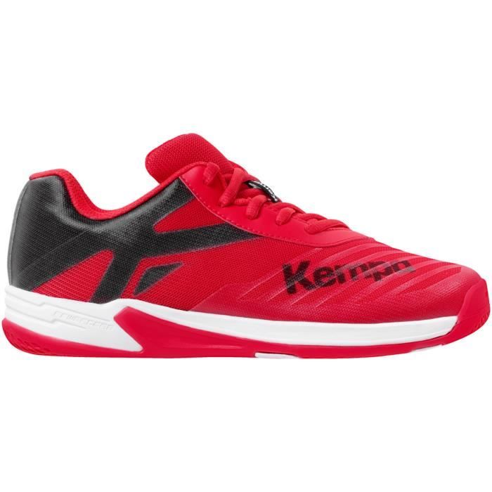 Chaussures de handball indoor enfant Kempa Wing 2.0 - noir/rouge - 34