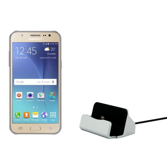 Socle Or Rose Station de Charge pour Smartphone Samsung Galaxy A6 Plus J8 S7 Edge S6 / HTC câble 1m MyGadget Chargeur Dock Micro USB Réversible pour Android 