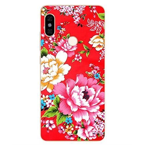 Coque Xiaomi Redmi Note 5 Souple et résistante Impression Fleur Anti choc