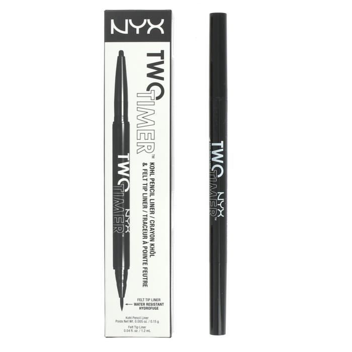 Two Timer Duo Crayon Eye Liner Nyx Noir De Jais Cdiscount Au quotidien