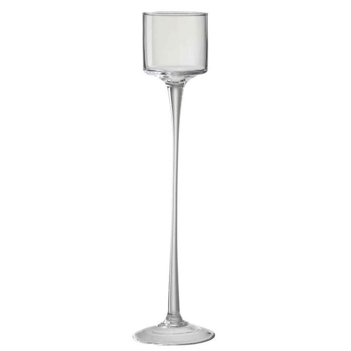 Photophore rond en métal et verre