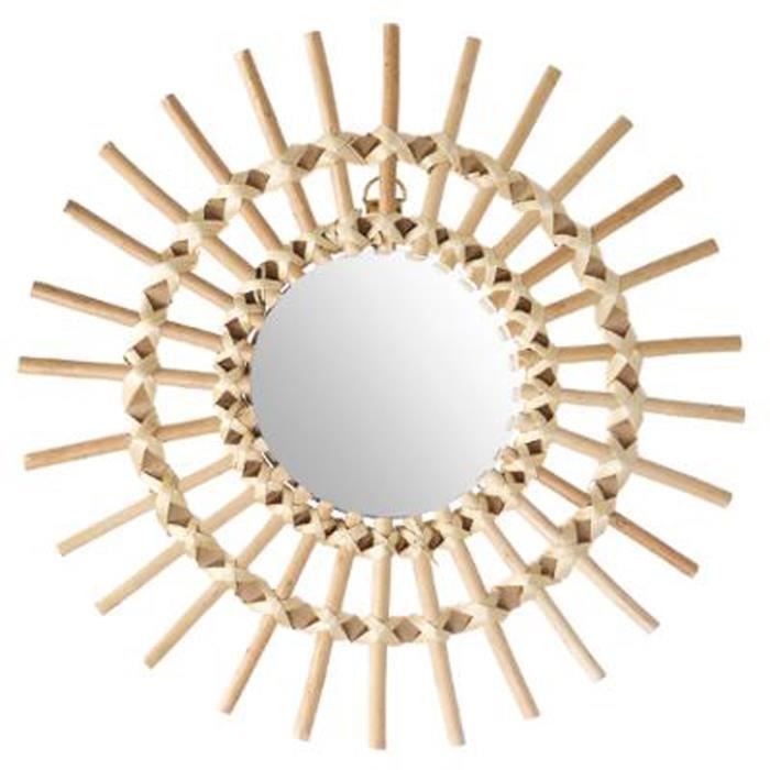 Miroir Soleil en M/étal Dor/é D58 Atmosphera