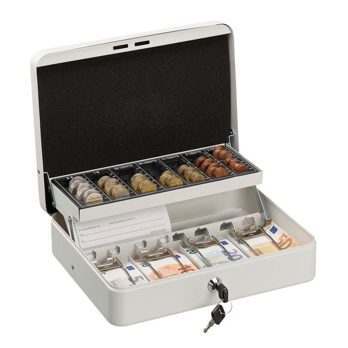Relaxdays brillendoos voor 8 brillen opbergdoos display organizer wit