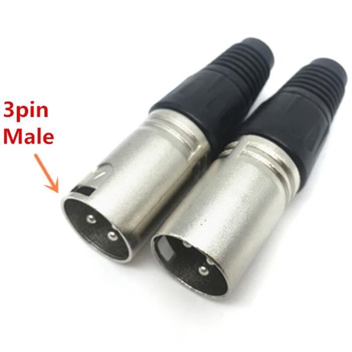 Oluote Câble XLR mâle vers femelle à angle droit, câble d'extension de