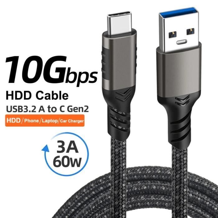 Adaptateur USB-C NVMe/SATA Pour Disque Dur Externe - Solution De Stockage Rapide 10 Gbit/s, Plug & Play